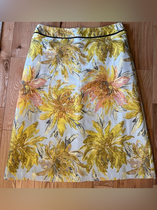 Autograph Dresses & Skirts - Autograph Yellow Floral A-Line Skirt